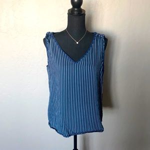 Banana Republic Navy striped top size small